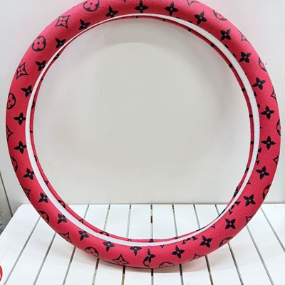 Steering wheel cover – Universal Fashion Car Steering Wheel - round-red-default