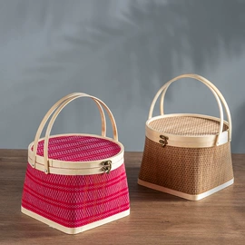 收纳篮/筐;端午礼品包装;竹质工艺品