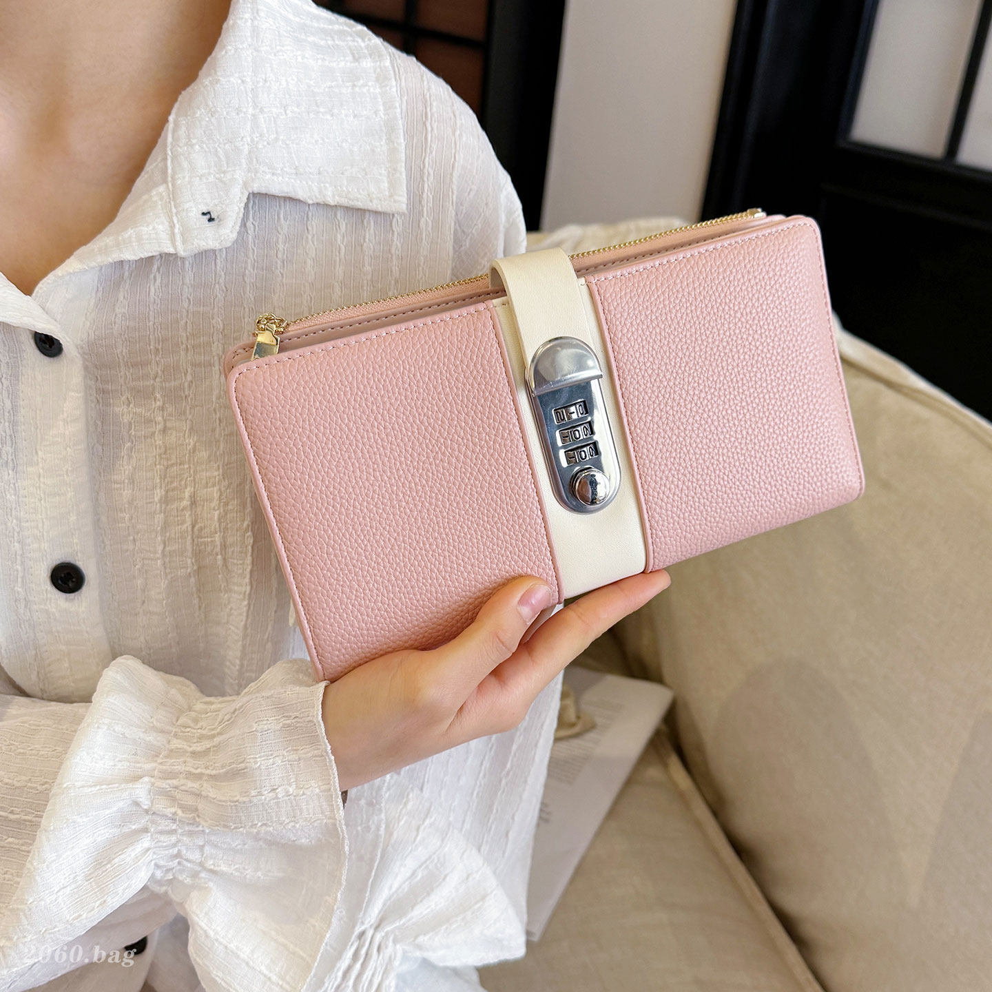 Cartera casual de moda coreana 2026 moda de verano femenina simple bolso de color sólido cambio nuevo bolso multifuncional de muñeca
