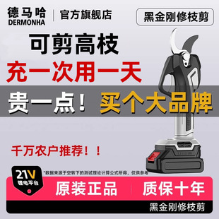 New Electric Pruning Shears for Fruit Tree Branches, Rechargeable Scissors, Outdoor Fast Wireless Electric Garden Tree Pruning Tool