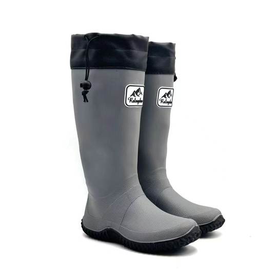 Men's and Women's Fashion Rain Boots Japanese Wild Bird Association Rain Boots Outdoor Waterproof Hiking Water Shoes Wear-resistant Non-slip Rain Boots