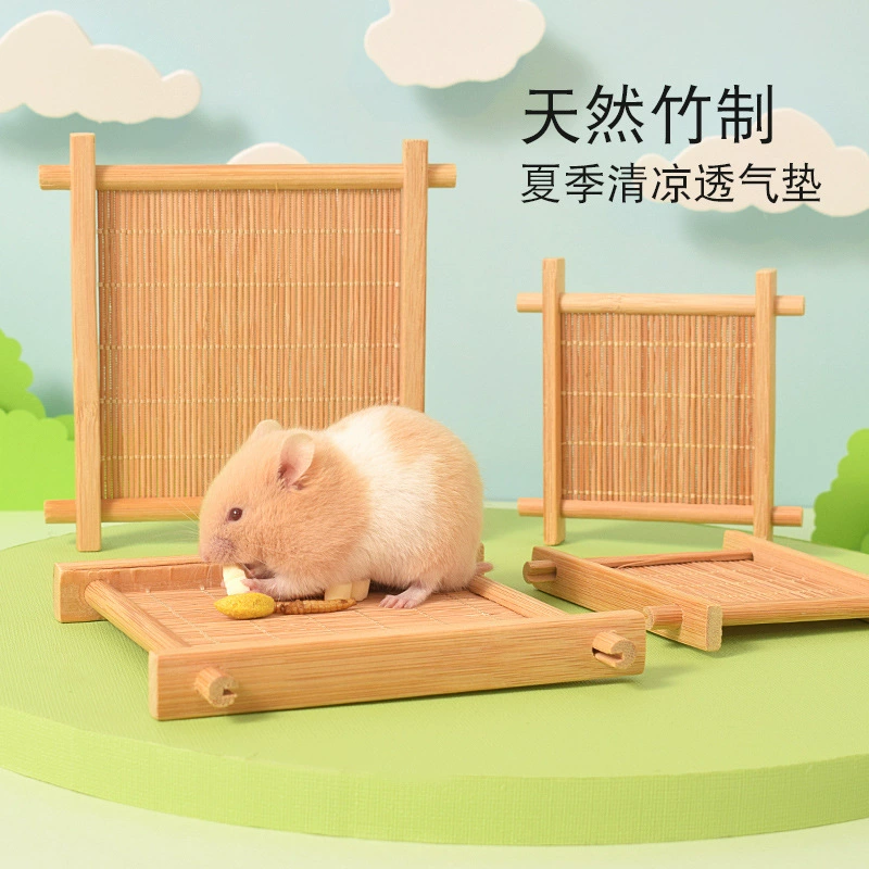 Фабрика Direct гнездо хомяка летний бамбуковый коврик износостойкий бамбуковый коврик с защитой от укусов хомяк Golden Bear ледяной коврик для домашних животных