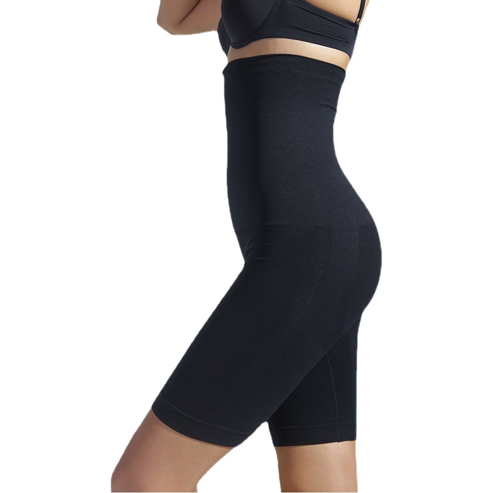 Cross-Border Foreign Trade Women's High-Waisted Silicone Glue Body-Shaping Pants European and American Tight Underwear Corset Butt Lift Boxer Tummy Control Pants