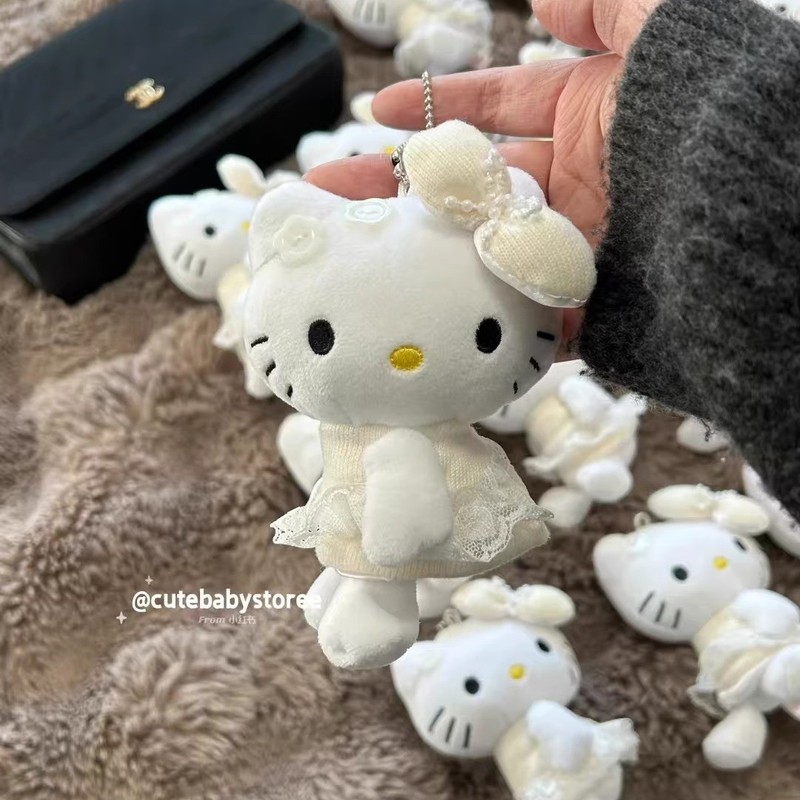 中古芭蕾风裙子hellokitty猫包包挂件书包可爱毛绒玩偶小公仔挂饰|undefined