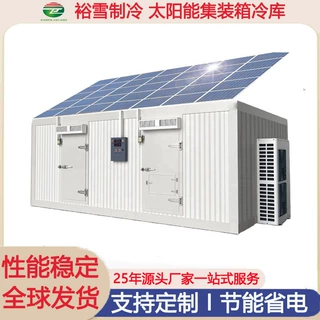 Solar集装箱冷库太阳能肉类海鲜20尺40尺集装箱太阳能冷库