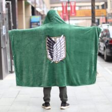自由之翼调查兵团长进击的巨人披风披肩毯cos宅人披肩毯空调毛毯