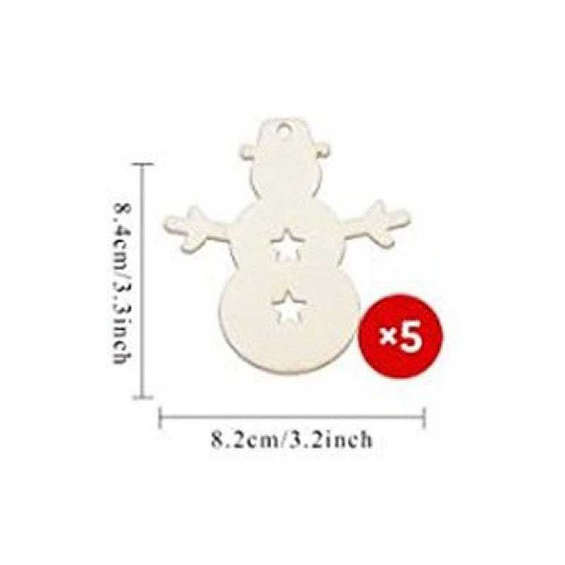 10 colgantes de decoración de Navidad suministros de Navidad al por mayor 5 de cada uno, un total de 50 con cuerda de cáñamo