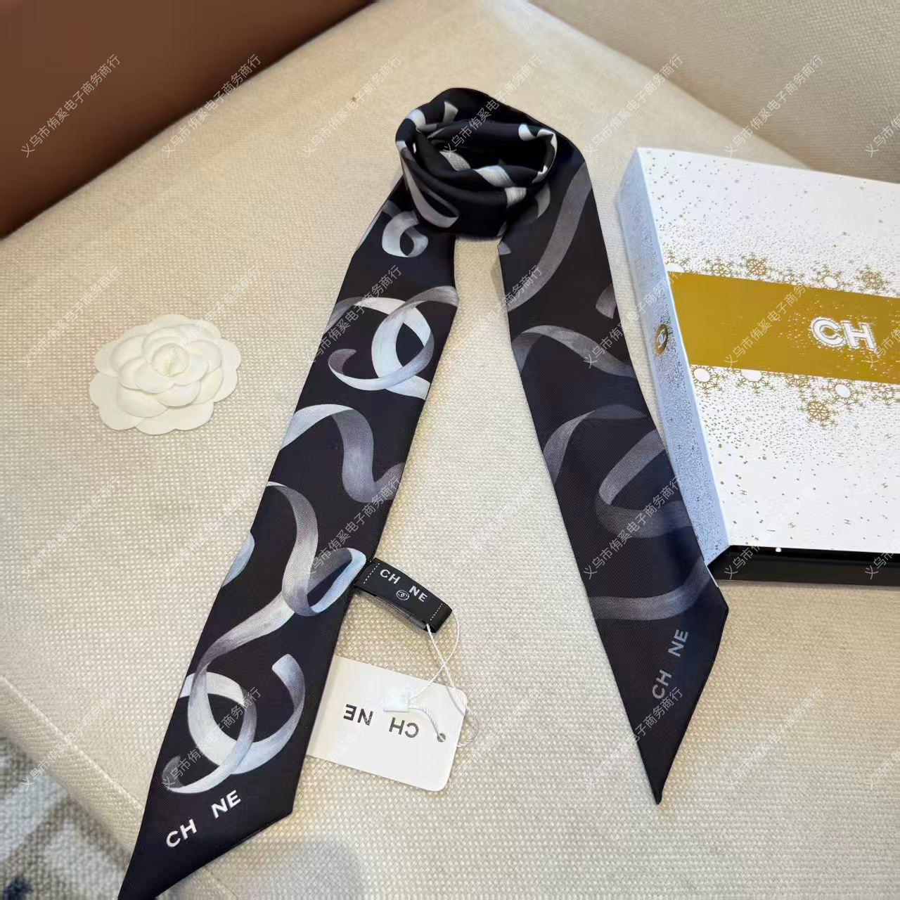 Xiangjia line letters--black / 8*120CM