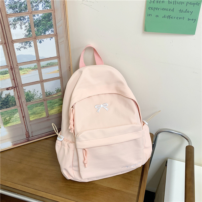 新款书包女初高中学生ins小众简约百搭双肩包小学生可爱少女背包|undefined