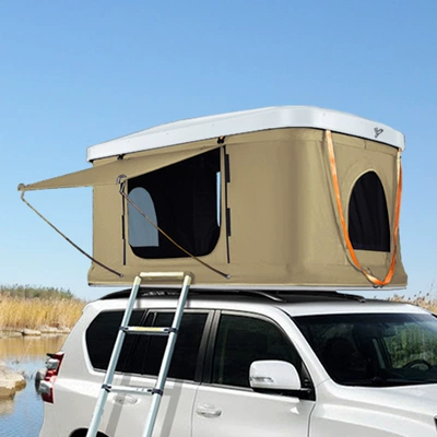 Avtomobil dam çadırları for two suv car - 188130-white-shell-khaki-double