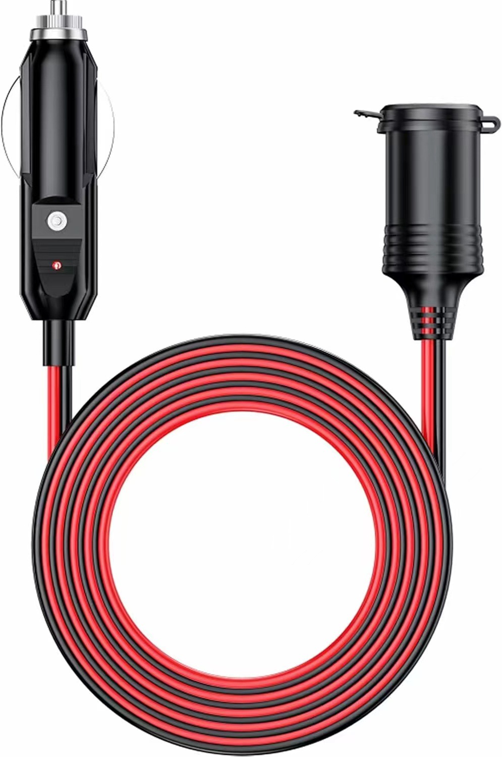 4m Car Cigarette Lighter 16Awg/Spt-2 Power Cord with Bullet Connector Female Plug Extension Cable for Vehicle Use