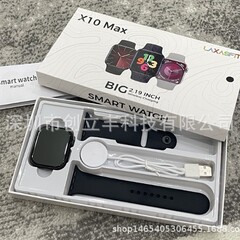 新製品x 10maxスマート腕時計19.19画面bluetooth通話真カードボタン画面ポインタ無線充電多言語