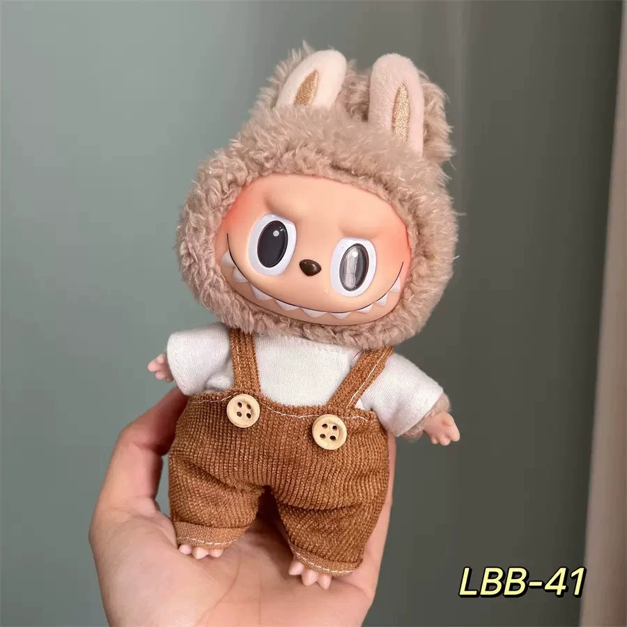 Сначала, второе и третье поколения одежный подвес Labubu, одежда подвес Labubu, надхалюй костюм трендовый