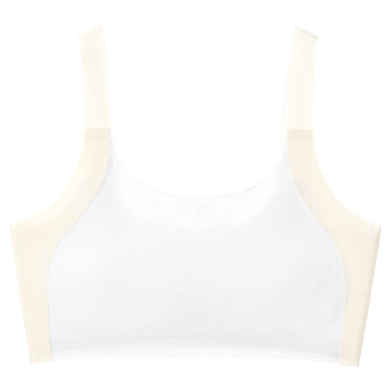 La primera etapa del desarrollo, sin costuras, transpirable, cómodo, suave, sujetador para niña, chaleco antibacteriano y anticonvexo de alta elasticidad para niña
