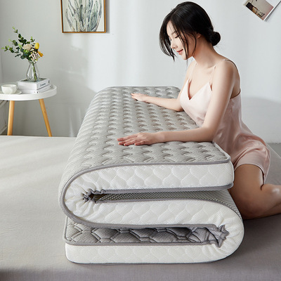 新款加厚泰国乳胶床垫学生宿舍高回弹3D立体垫子榻榻米床褥可批发