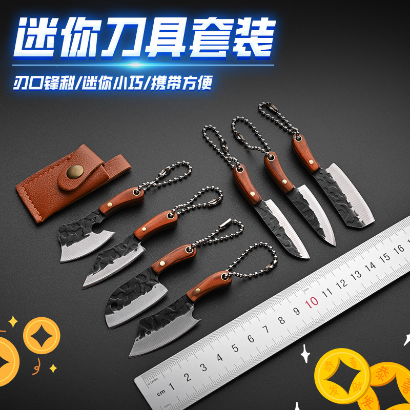 ミニ宅配便開梱刀屋外携帯刃物小刀の美しいステンレス鍛造キーホルダーナイフ|undefined