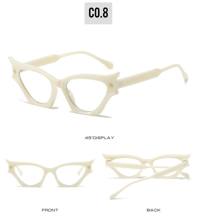 Casual Hip-hop Fish Bone Pc Cat Eye Full Frame Women's Sunglasses display picture 13