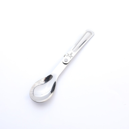 Cross-border bestseller 304 stainless steel foldable portable cutlery set outdoor foldable knife fork spoon gift tableware