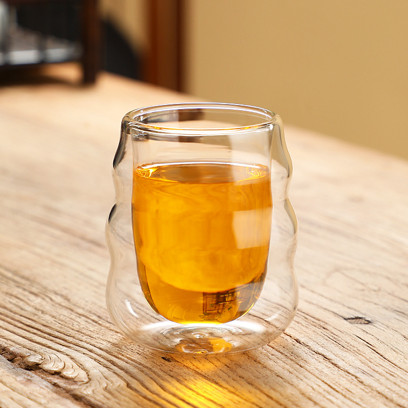 Copa ondulada de doble capa de 100 ml