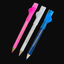 裁缝笔带刷子3支装 布料记号笔 彩色绘图划线用笔 DIY裁衣划粉笔