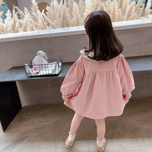 Girls skirt sweet temperament dress princess skirt 24 autumn new style foreign trade children's clothing drop shipping 3-8 years old