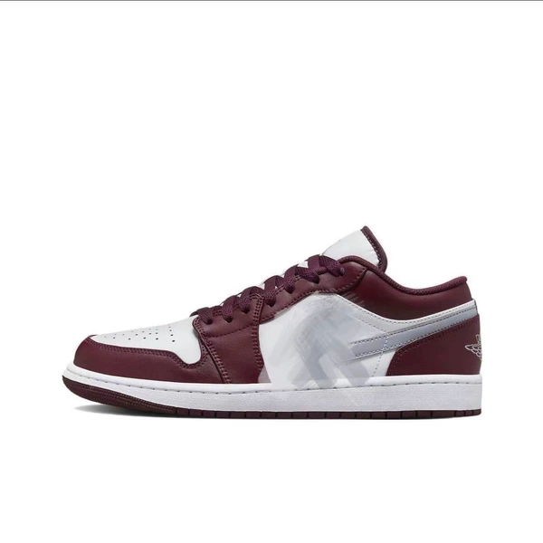 Low top-burgundy silver hook