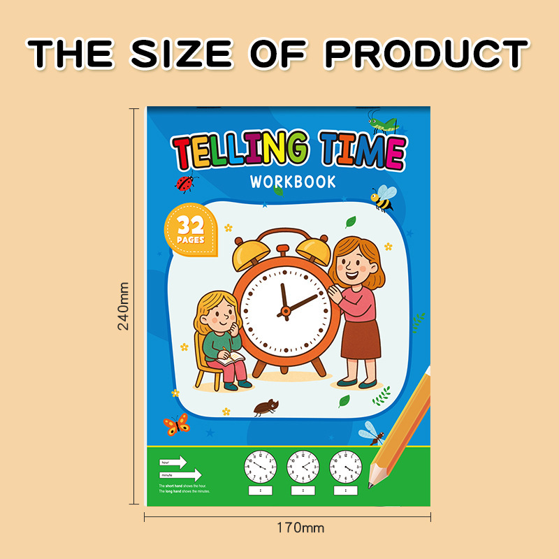 Cross-Border Telling Time Training for Young Children: Special Training in Time Conversion and Mathematics, Hours, Minutes, and Seconds Practice Workbook Cross-Border Telling Time Training for Young Children: Special Training in Time Conversion and Mathematics, Hours, Minutes, and Seconds Practice Workbook