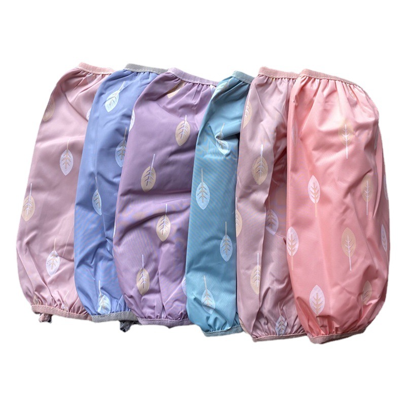 Franela impermeable bordada cocina del bebé de los hombres de las mujeres largo oversleeve mangas de la mano de los niños al por mayor estudiante Otoño e Invierno