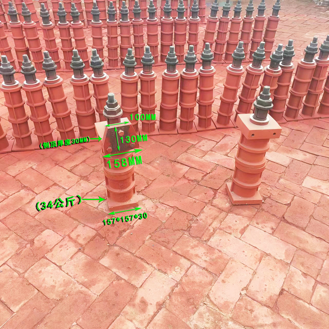 镗床调整地锚器 可调节地基地锚器地脚螺栓M30450-600轻重型地锚