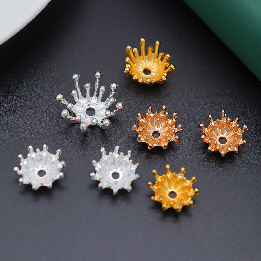 Alloy electrophoresis color retention multi-size alloy flower core flower holder diy ancient style hanfu cheongsam hairpin accessories