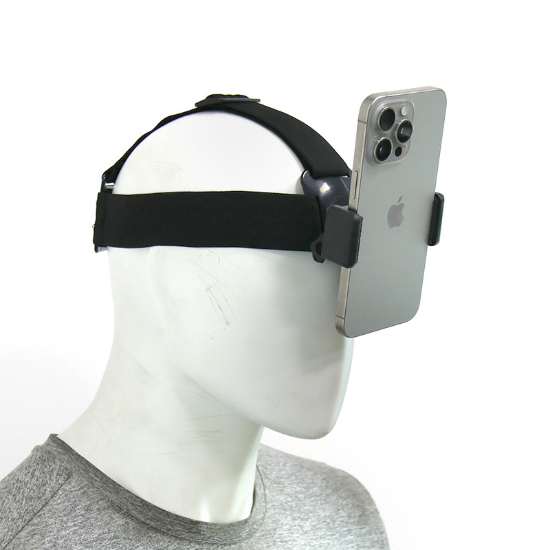 Teléfono móvil headwear fijo soporte de disparo POV video clip de video en vivo diadema de teléfono móvil accesorios a presión