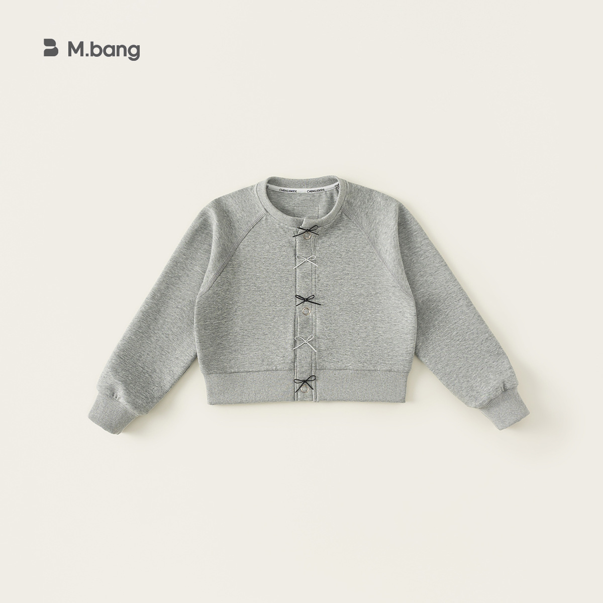 Youbao ropa para niños chaqueta para niñas primavera 2025 nuevo estilo chico mediano y grande estilo occidental lazo chica cardigan top primavera