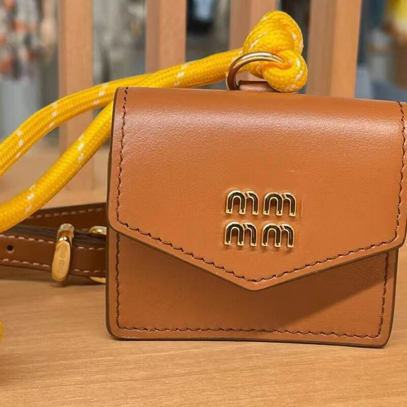 Uim Home 24 New Brown Cowhide Rope Hanging Ornaments Small Square Bag Earphone Bag Mini Coins Wallet Uim Home 24 New Brown Cowhide Rope Hanging Ornaments Small Square Bag Earphone Bag Mini Coins Wallet