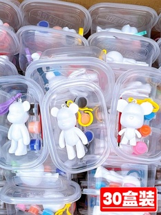 Creative DIY Fluid Bear Kindergarten Class Children's Back-To-School Reward Small Gift Handmade Graffiti Painting Toy