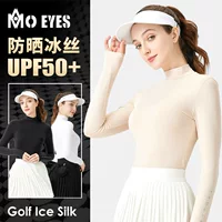MOEYES Волшебный Глаз Гольф Женская Летняя Леди Ледяной Шелк Солнцезащитный свитер Нижняя одежда Футболка с длинными рукавами топ