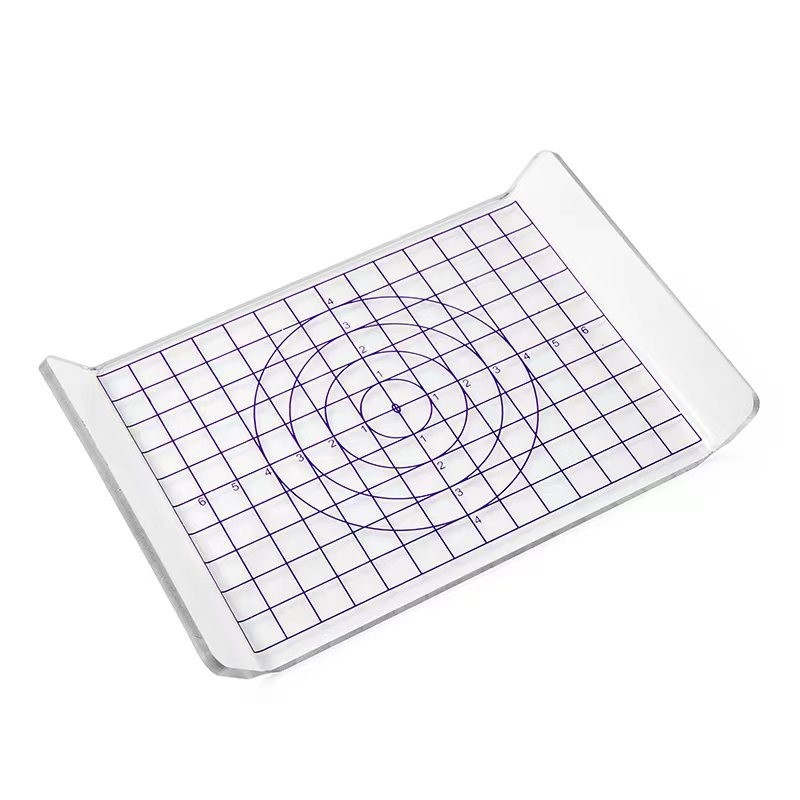 Transfronterizo de acrílico transparente de barro tablero de presión palo rodante arcilla plana frotamiento tira marioneta herramienta de producción hecha a mano