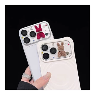 可爱兔子立体镜头膜适用iPhone18pro苹果18promax全包一体17pro