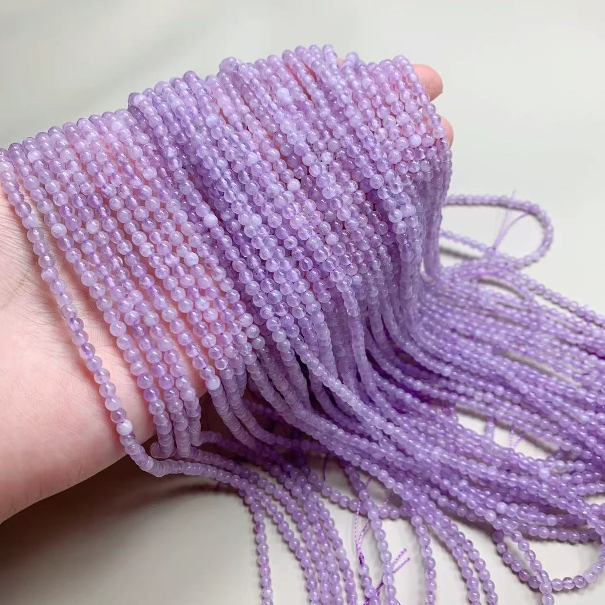 Amេតista natural cuentas dispersas cuentas pulsera cuentas buda diy accesorios de joyería semiacabados cristal lavanda image 7