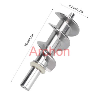 Meat grinder accessories aluminum alloy spiral rod electric meat grinder metal propulsion rod snap nylon washer gasket