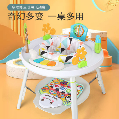 YAYAYA Jumping Chair Three-in-One Function Baby Happy Jumping Chair Baby Activity Table Intelligent Bounce Fitness Stand