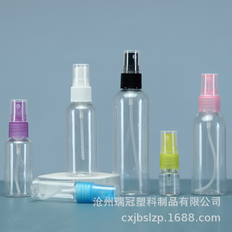 Fabricante en stock 30 ml50ml100ml botella de aerosol de plástico para mascotas botella de aerosol transparente botella de agua cosmética sub-botella image 3