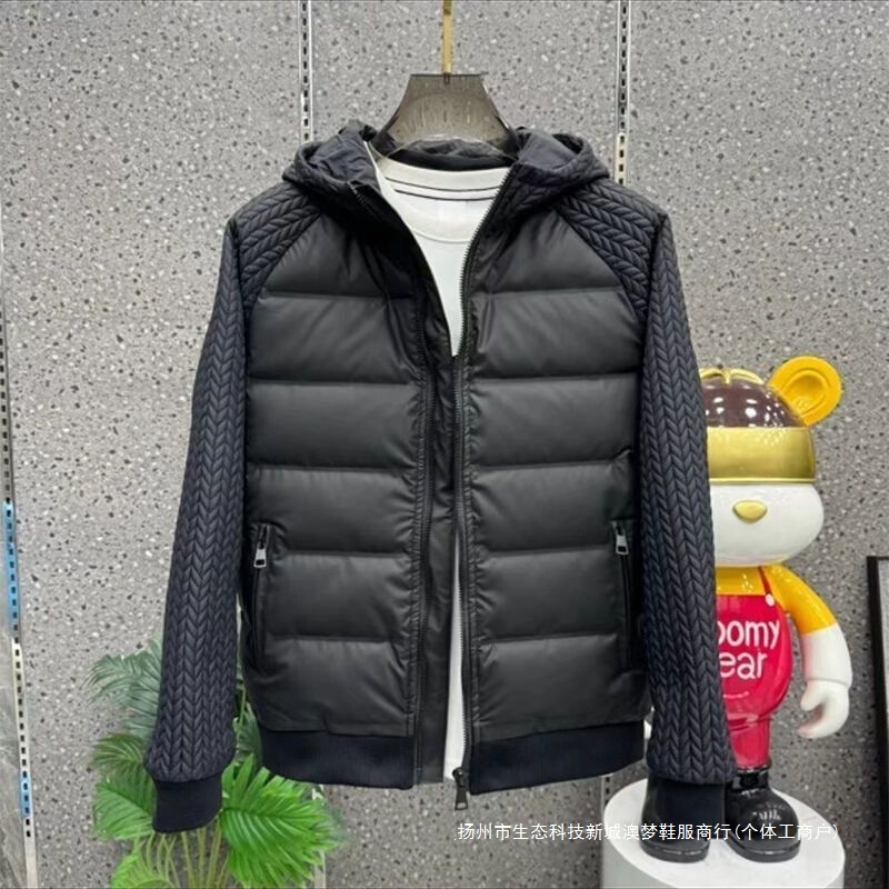 Lightweight and warm hooded cotton jacket, autumn and winter fashion with patchwork design, urban commuting item, jacket for couples Lightweight and warm hooded cotton jacket, autumn and winter fashion with patchwork design, urban commuting item, jacket for couples