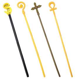 万圣节权杖手杖道具服装饰品十字架权杖国王权杖魔杖舞会节日玩具