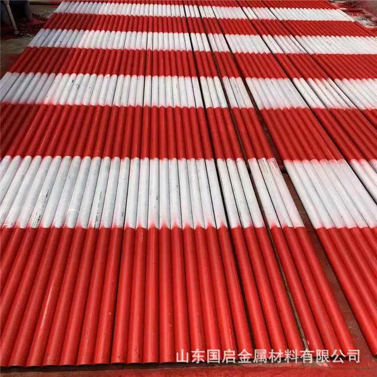 红白漆架子管厂家 48*2.75架杆管 黄漆架子管 1.5寸镀锌脚手架