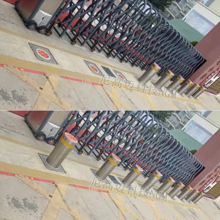 School Unit Automatic Lift Column Electric Hydraulic Stainless Steel Anti-collision Column Primary School Parking Blocking Pile Lifting Road Pile Roadblock