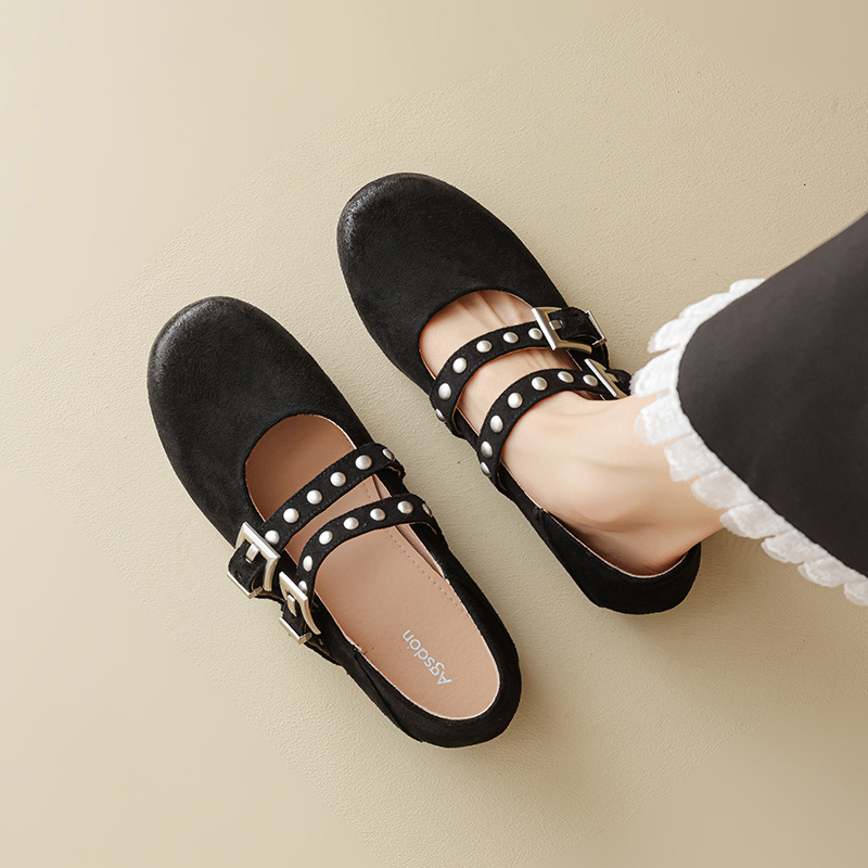 2026 nuevos zapatos de mujer de verano de un pie retrógrado francés zapatos de moda superficiales