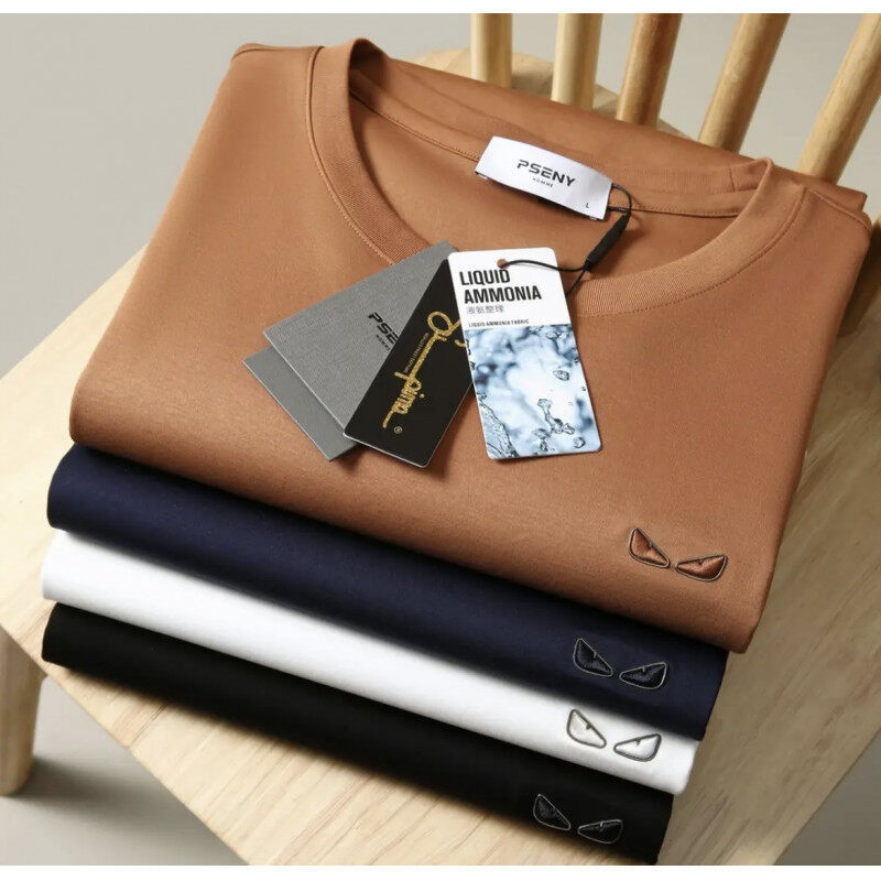 Ceiling Level! Summer Men's Classy Casual Short-Sleeved T-Shirt 2025 New Loose Short-Sleeved Casual T-Shirt