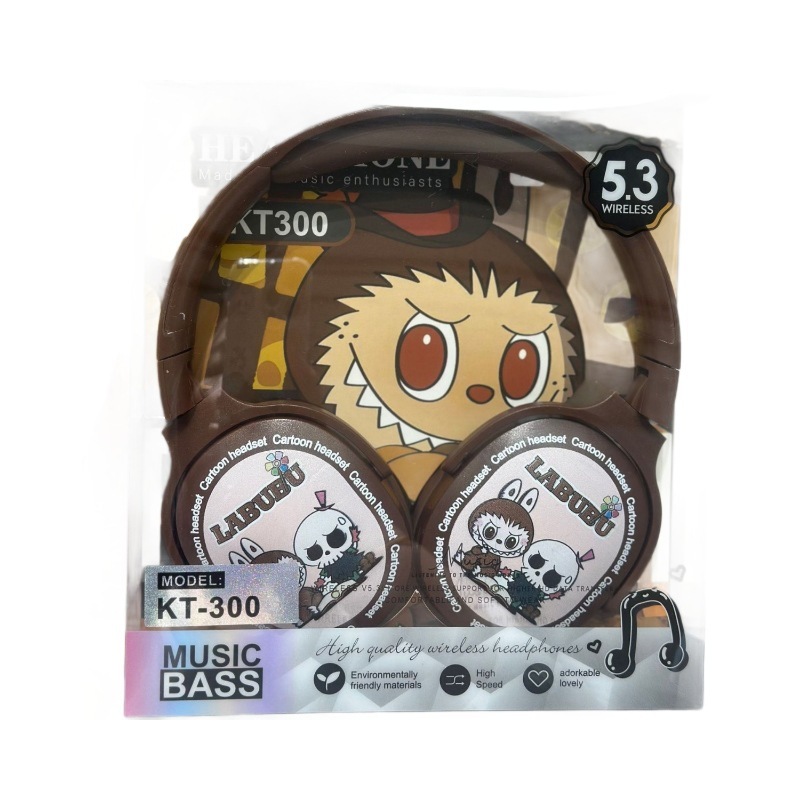 KT300 新しいクロスボーダーヘッドマウント漫画ワイヤレス Bluetooth ヘッドセットラブブ学生外国貿易 Bluetooth ヘッドセット工場|undefined