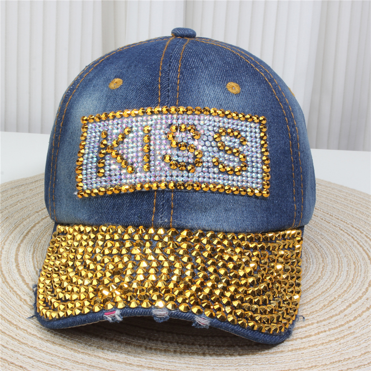 147g Weight Baseball Cap Hats Type Daily, Street Occasion Denim Material Letter, Usa, Butterfly Pattern All Seasons Season Unisex Gender Simple Style, Classic Style Style Curved Eaves Rim Unisex Simple Style Classic Style Letter Usa Butterfly Curved Eaves Baseball Cap 33