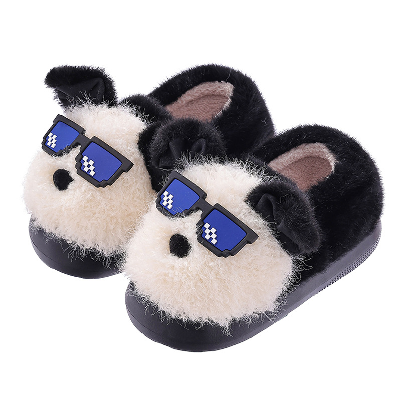 Zapatillas de algodón para mujeres otoño y invierno 2025 nuevas parejas de interiores antideslizantes cálidas bolsas lindas zapatos de algodón de tacones para hombres